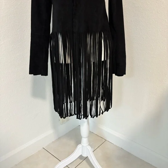Sam Edelman Black Fringe Blazer - Picture 4 of 6